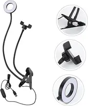 Angoily LED Flash Lamp LED Mobile Ring Light LED Vanity Light Phone Ring Light Portable Selfie Light LED Selfie Light Beauty Filling Light LED Camera Lighting Portable Ring Light Black