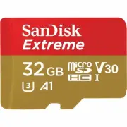 SanDisk Extreme 32GB MicroSDHC Card Class 10 90MB/s w Adapter NEW SDSQXVF-032G