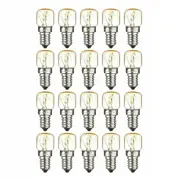 20Pcs Himalayan Salt Lamp Globe Bulb Light Bulbs Heat Resisting 7W/15W E14