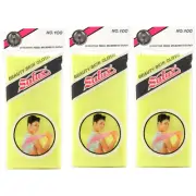 Yellow Salux Nylon Japanese Beauty Skin Bath Wash Cloth Towel - 3 Pack