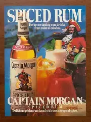 1982 Captain Morgan Rum Vintage Print Ad/Poster Retro 80s Man Cave Bar Décor