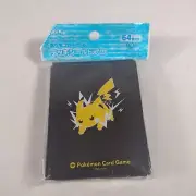 Pokémon Center Japan Pikachu Card Sleeves 64 Deck Shield US Seller Matte Black