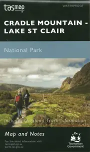 Cradle Mountain - Lake St Clair National Park Tasmania Map - Waterproof
