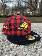 7 1/8 MyFitteds Worcester Red Sox Lumberjack Plaid Mick Foley Cactus Jack Woosox