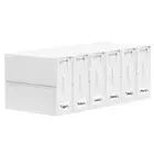 SheetCube Bed Sheet Organizers and Storage 6 Pack, Foldable Linen Closet Orga...