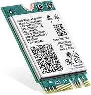 Binardat WiFi 6E Card M.2 AX200 WiFi Network Adapter, Intel AX200 Chip Bluetooth 5.0, 3000Mbps Dual-Band 2.4GHz/5GHz OFDMA & MU- MIMO, for Laptop Windows 10/11