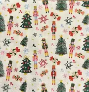 2 decoupage napkins nutcrackers pink green red blue