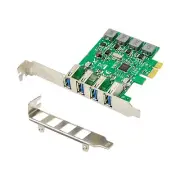X-MEDIA XM-PEX-U304S | 4-Port USB 3.0 Self-Powered PCI Express PCIe Adapter Card