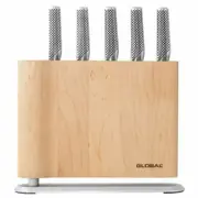 Global Knives UKU 6 Piece Knife Block Set 6pc Maple