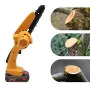 6 in Electric Chainsaw Cordless Chainsaw Handheld Wood Cutter Battery-Power 550W