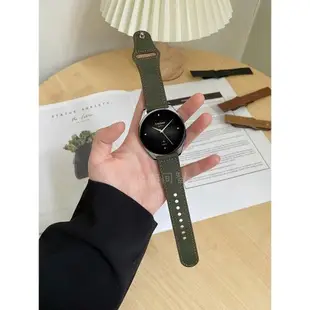 適用小米Watch S2/S1/Pro反扣復古牛皮表帶運動智能手表color/2可替換真皮腕帶華米Amazfit GTR4/3/2配件