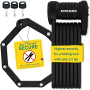 Lock 35 Foldable Bicycle Lock high German Security Standard Very Secure Fo