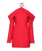 off-shoulder mini dress UK6 Red