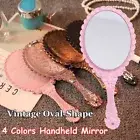 Dresser Mirror Makeup Mirrors Vanity Mirror Vintage Oval-Shape Handheld Mirror