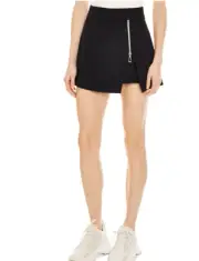 Sandro Women's Nat Zip-Detail A-Line Skirt Black Size 36 (US 4) 6273