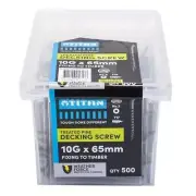 Titan 10G x 65mm Weather Force Treated Pine Decking Screw - Pack of 500