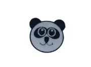Embroidery patch sew badge iron on glue transfer panda head