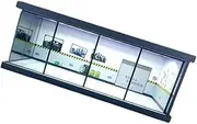 harayaa 1:64 Parking Lot LED Display Case, Vehicle Garage Showcase Vehicle Scene Toy Led Lights Model Car Show Case for Model Cars,