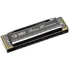 10 Hole Key Blues Harmonica French Harp Mouth Organ Phosphor Bronze Reeds C