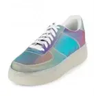 JEFFREY CAMPBELL Court Sneaker Holographic Platforms Sneakers Vegan Collection