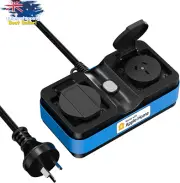 Smart Plug WiFi Outdoor Indoor IP44 Waterproof 10A 2 Sockets Alexa HomeKit