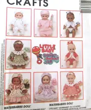 Little Baby waterbabies doll clothes Craft Pattern wardrobe apparel size ALL