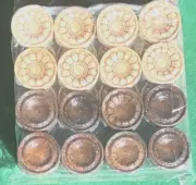 1.25 inch Backgammon or Checkers pieces - 32 pieces with Bag