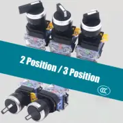 22mm Rotary Switch 2 / 3 Positions Selector Switches Momentary or Latching NO NC