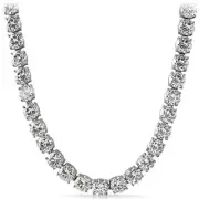 Stainless Steel 10MM Jumbo Flawless Lab Made Iced Out Chain