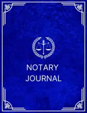 Notary Record Log Book for Signing Agents Official Notary Journal Log Book