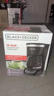 BLACK+DECKER CM1160B 12 Cup Coffee Maker - Black New In Slightly Damaged Box