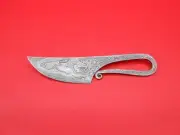 Custom Made Damascus Medieval Knife Viking Knife Neck Knife Hand Forged A177