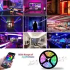 5/10M LED Strip Light Bluetooth Music Control RGB APP Controller Smart Lamp Home