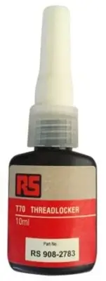 4x RS Pro T70 GREEN THREADLOCKER ADHESIVE 10ml High Strength Liquid