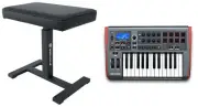 Novation IMPULSE 25-Key MIDI USB Keyboard Controller+Hydraulic Air Lift Bench
