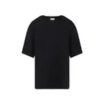 [Dries Van Noten] Dries Van Noten-Black Hegels Cotton T-Shirt-Donna XS STAND