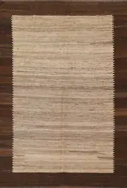 Modern Wool Kilim Oriental Area Rug 6x8 Flatweave Carpet