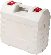 TENOL Gas Tank Storage Case Gas Canisters Storage Box Comfortable Handle BBQ Tools Case Camping Stove Carry Case, White
