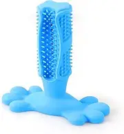 Bite Resistant Dog Toothbrush Pet Molar Tooth Cleaning Brushing Stick Dog Toy Dog Chew Toys Doggy Dental Care Pet Supplies Puppy cleaning expends energy grinding teeth (Color : Blue, Size : L)