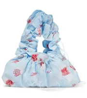 [Cecilie Bahnsen] Cecilie Bahnsen Fallulah Medium ruffled shoulder bag One Size blue