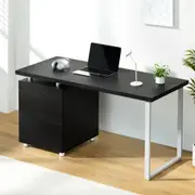 Artiss 140cm Computer Desk Home Office Desks w/drawer Black
