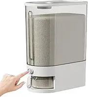 Rice Storage Container, 10 kg Capacity Holder, Leakproof and Moisture Proof Bucket, Food Bin Organizer, Stackable Transparent Jar, Kitchen Pantry, Outdoor and Restaurant Use