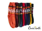 WHOLESALE LOT OF 20 MULTICOLOR SOFT 100% ALPACA SMALLER SOCKS 2V