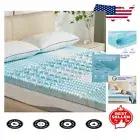 Twin 2-Inch Gel Memory Foam Mattress Topper - 5-Zone Pressure Relief Pads