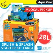 Aqua One Splish & Splash Starter Kit Glass Aquarium Large 28L (11627)