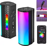 NEEWER Magnetic Handheld Light Wand [2 Pack] with APP Control, 360° Full RGB Mini LED Video Light Stick 2500K~8500K Dimmable CRI 97 with 2550mAh Battery, 17 Scenes for Photography Vlog TikTok, TL97C
