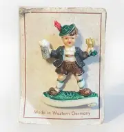 Hofbrauhaus W. Germany Pin 1”x1.5” Boy Monk Turns Turnip Boy - Rare & Retired