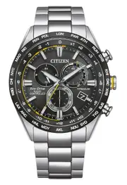 Citizen Chronograph Super Titanium Black Dial Eco-Drive Men's Watch CB5947-80E