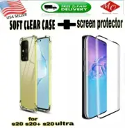 For Samsung Galaxy S20/S20 plus/S20 ultra clear Case & tempered Screen Protector