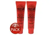 2 x LUCAS PAPAW OINTMENT LIP BALM TUBE CREAM NAPPY RASH SUNBURN BOILS BITES 25g